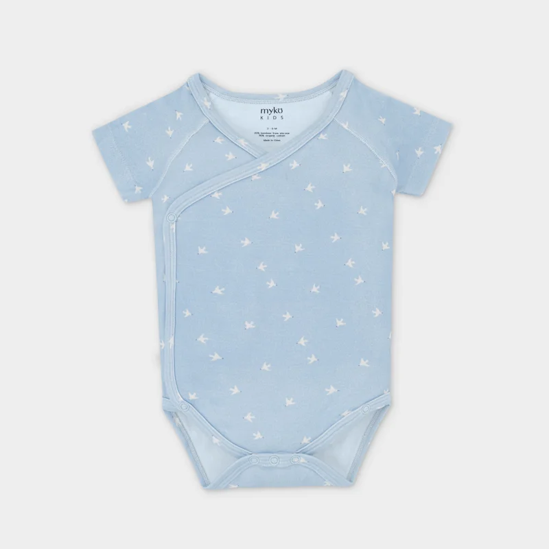 myko kids Panda Kimono Bodysuit