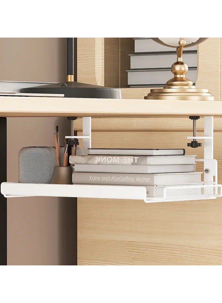 AROAQ Under Desk Cable Management Tray No Drill Steel Desk Cable Organizers Wire Management Rack (Pack of 2) - Image 3