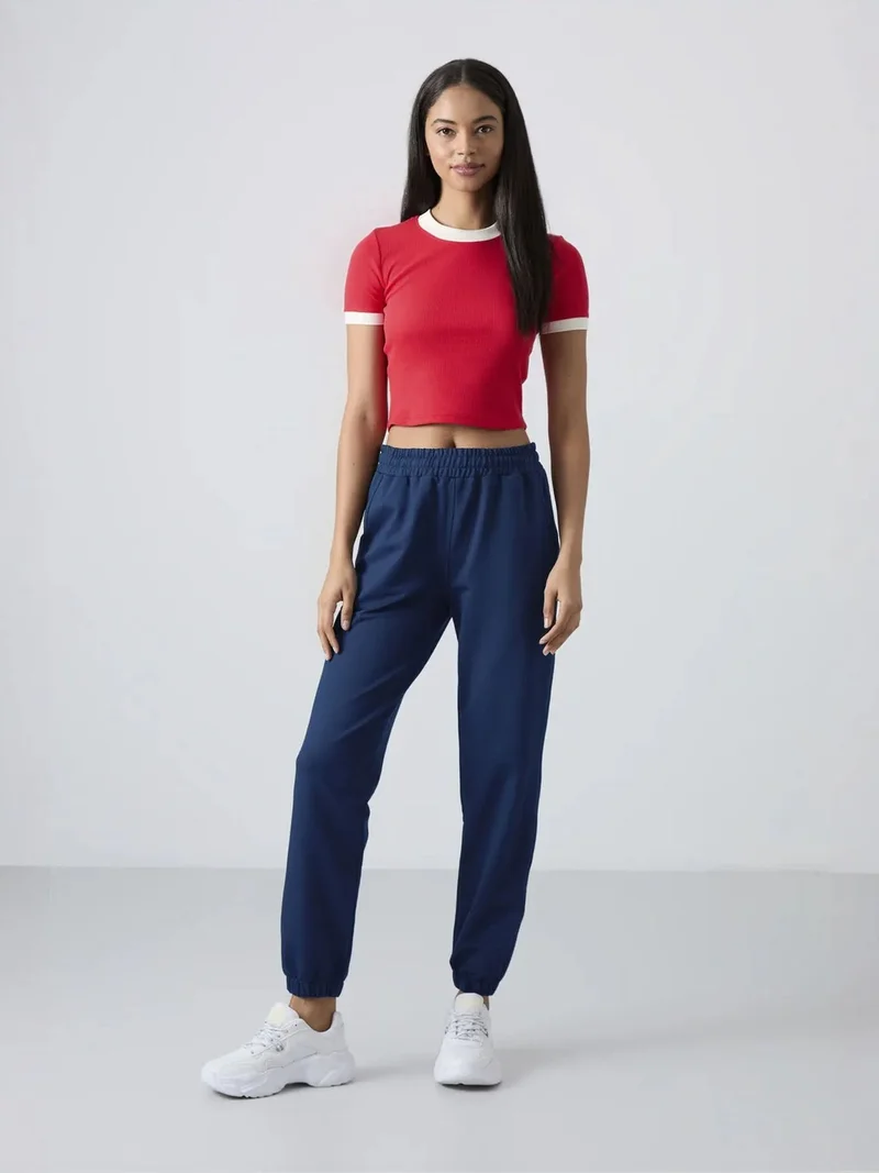 TOMMYLIFE TOMMY Women's High-Waist Relaxed Fleece Joggers