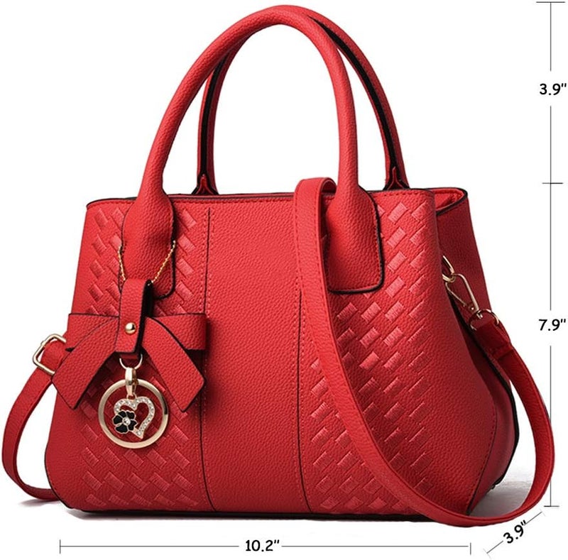 Jeniulet Purses and Handbags for Women Fashion Ladies PU Leather Top Handle Satchel Shoulder Tote Bags - Image 3