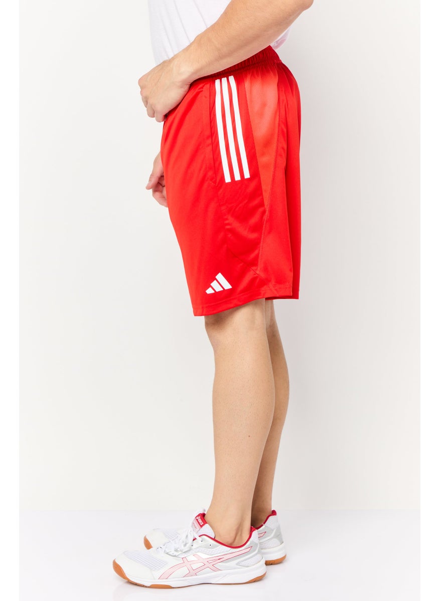 Adidas Men Sportswear Fit Drawstring Training Shorts, Red  - Image 3
