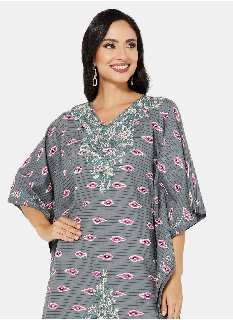 ARABIAN CLOSET EMBROIDERED KAFTAN  - Image 4