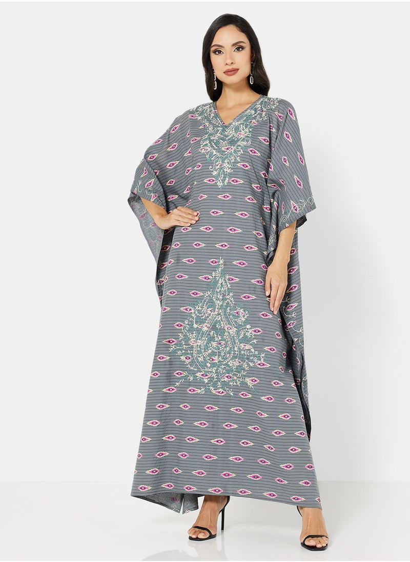 ARABIAN CLOSET EMBROIDERED KAFTAN  - Image 1