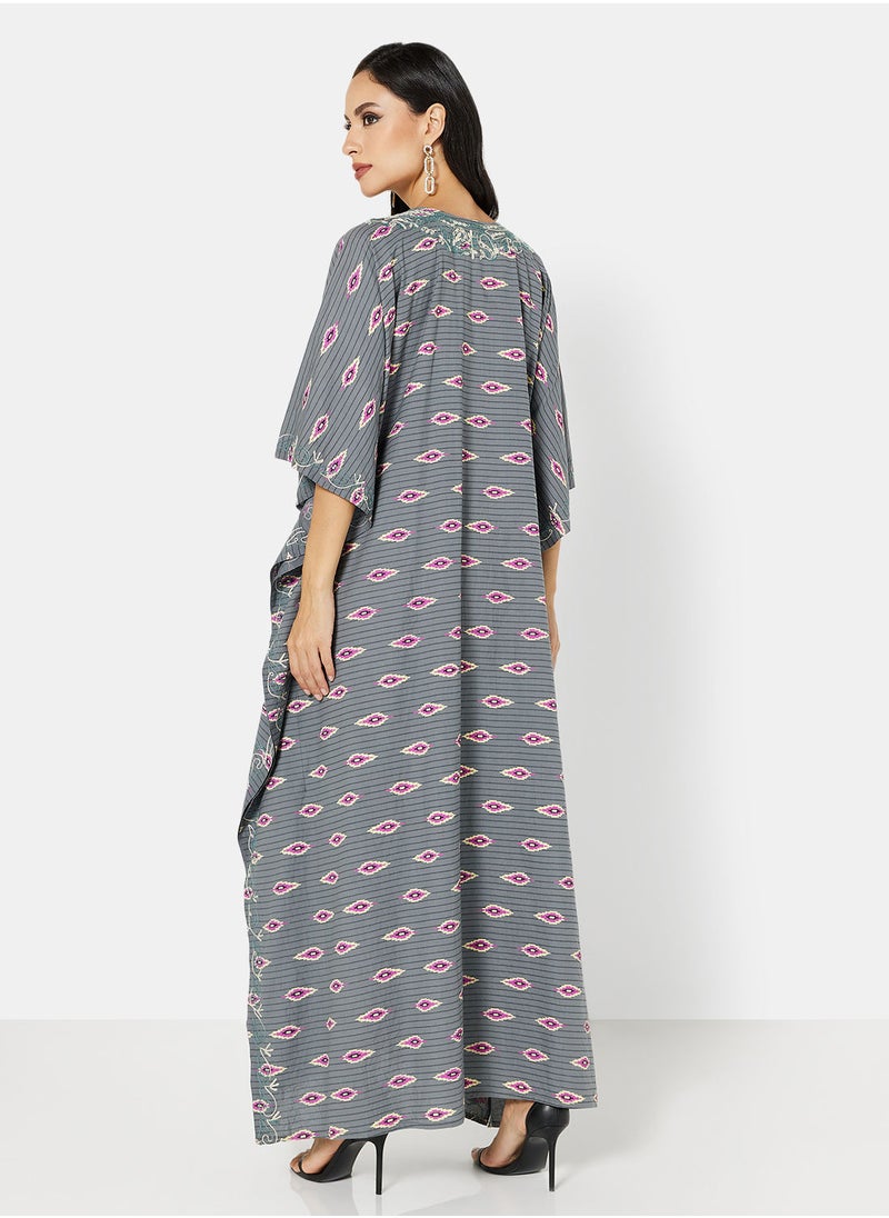 ARABIAN CLOSET EMBROIDERED KAFTAN  - Image 2