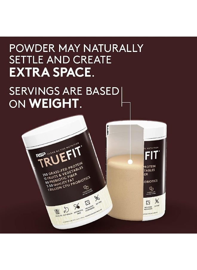 RSP Nutrition - Truefit Grass Fed Lean Meal Replacement Protein Shake No Artificial Sweeteners, 2.11 Lb Choc Packaging May Vary - Image 1