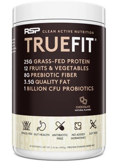 Truefit Grass Fed Lean Meal Replacement Protein Shake No Artificial Sweeteners, 2.11 Lb Choc Packaging May Vary