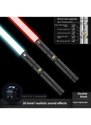 Star Wars Laser Sword Metal Handle Laser Sword Color Changing Children's Luminous Sword Seven Color Two-in-One Toy Lightsaber-Color:2.6 Regular Black Two -15 Color Has Been Upgraded To 20 Color-Specifications:Magic Laser Sword - pzsku/Z26201A24C4130FA66151Z/45/1745640417/b15d9b7f-c013-4499-9c1e-145998465dca