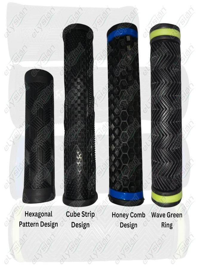Elysian Cycle Handle Grip 12cm Length, 20mm Inner Dia. Soft Rubber Non Toxic Anti-Slip MTB/City Bicycle | Anti-Slip Bicycle Handlebar Grips | Arrow Design Rubber Bicycle Handle Grip - 1Pair - Image 5
