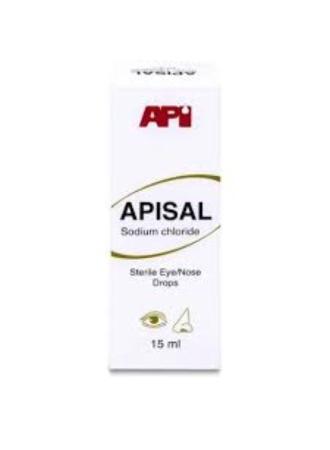 Apisal  Saline Eye and Nose Drops, 15 ml - Image 1