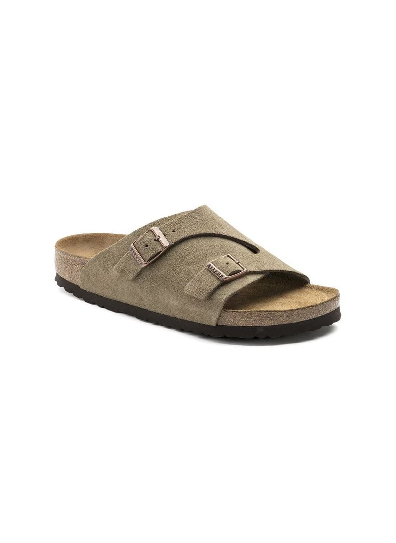 BIRKENSTOCK Zurich Soft Footbed Suede Leather - Taupe  - Image 1