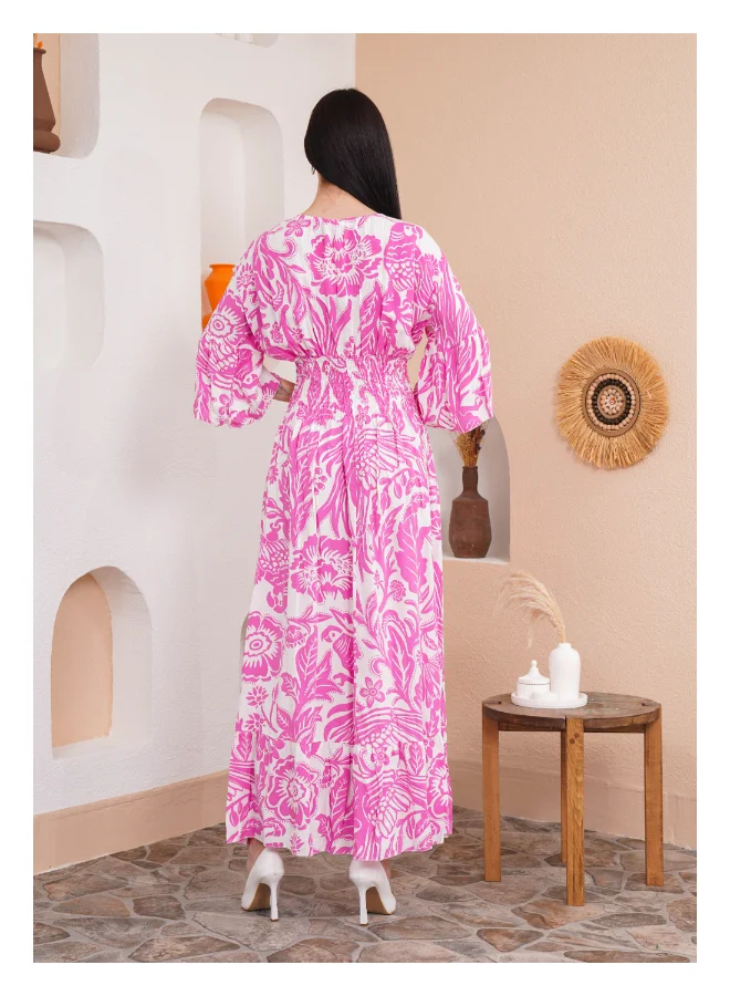 Hoxton Gal Floral Print Maxi Dress