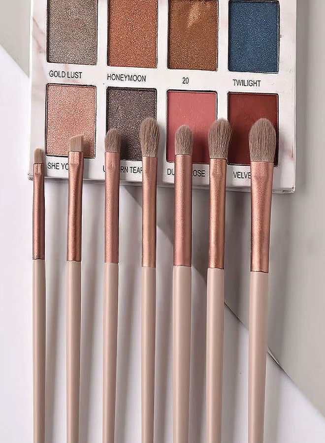 مجموعة فرش مكياج مكونة من 12 قطعة، مجموعة فرش مكياج احترافية، فرشاة كريم أساس متميزة، مزج بودرة الوجه، أحمر الخدود، خافي العيوب، فرشاة ظلال العيون، مجموعة فرش المكياج، أدوات المكياج - Image 3