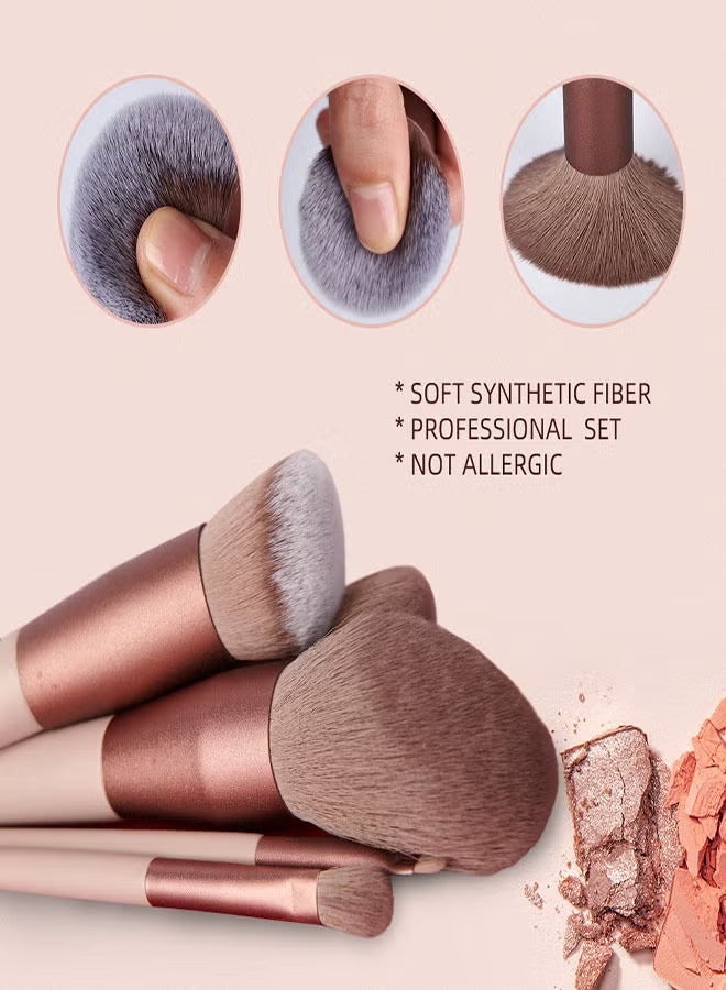 مجموعة فرش مكياج مكونة من 12 قطعة، مجموعة فرش مكياج احترافية، فرشاة كريم أساس متميزة، مزج بودرة الوجه، أحمر الخدود، خافي العيوب، فرشاة ظلال العيون، مجموعة فرش المكياج، أدوات المكياج - Image 4