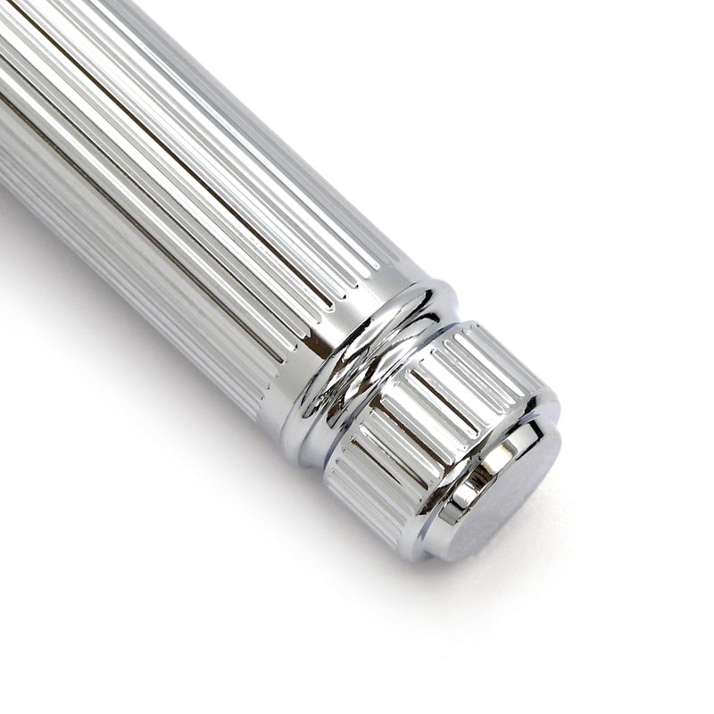 Edwin Jagger إدوين جاجر DE89LBLAMZ ماكينة حلاقة يدوية كلاسيكية ذات حافة مزدوجة صديقة للبيئة وقابلة لإعادة الاستخدام للرجال والنساء لكريم أو صابون الحلاقة (مخطط) - Image 4