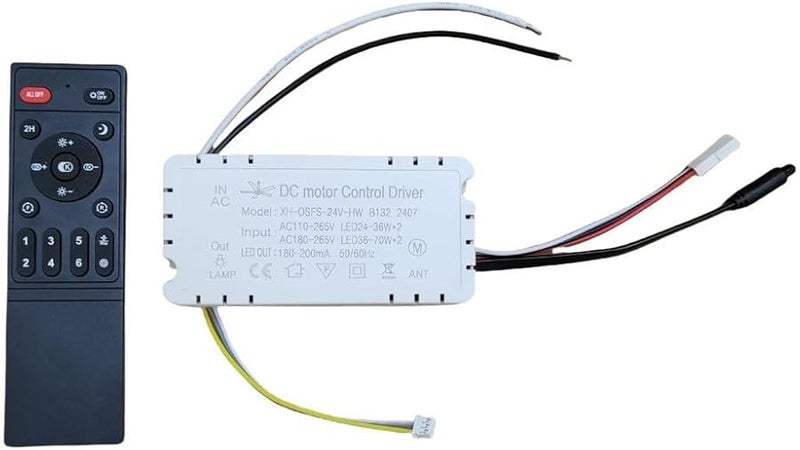 Ceiling Fan Remote Control Kit With 6 Speed Stepless Dimming Receiver Without Air Guide - Image 3