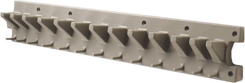 suncast Suncast 2 Wall Mount Tool Organizer for Hanging Lawn and Garden Tools 30 lb Weight Capacity Gray Made in the USA  - Image 1