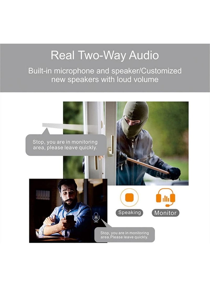 كروني كاميرا مراقبة شمسية RBX-S30 4G للاستخدام الخارجي - لا حاجة لشبكة واي فاي | دقة عالية 5 ميجابكسل مع دوران وإمالة 360 درجة، وكشف حركة ذكي، ورؤية ليلية كاملة الألوان، وصوت ثنائي الاتجاه، وبطارية طويلة العمر 7800 مللي أمبير/ساعة | كاميرات مراقبة مقاومة للعوامل الجوية للمنازل والمزارع والمناطق النائية - Image 3