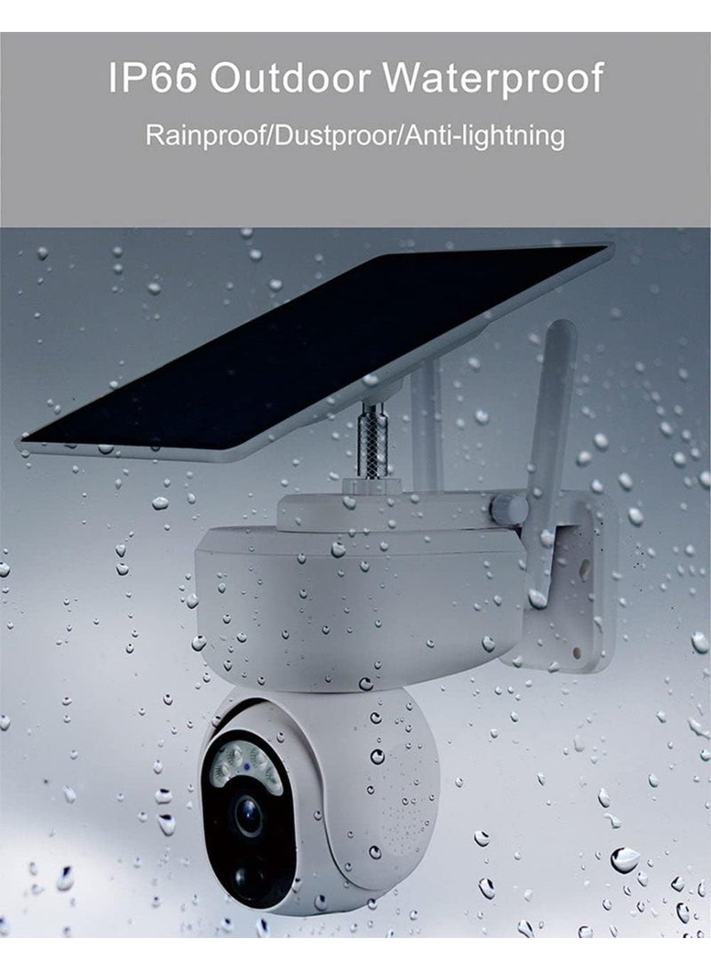 كروني كاميرا مراقبة شمسية RBX-S30 4G للاستخدام الخارجي - لا حاجة لشبكة واي فاي | دقة عالية 5 ميجابكسل مع دوران وإمالة 360 درجة، وكشف حركة ذكي، ورؤية ليلية كاملة الألوان، وصوت ثنائي الاتجاه، وبطارية طويلة العمر 7800 مللي أمبير/ساعة | كاميرات مراقبة مقاومة للعوامل الجوية للمنازل والمزارع والمناطق النائية - Image 5