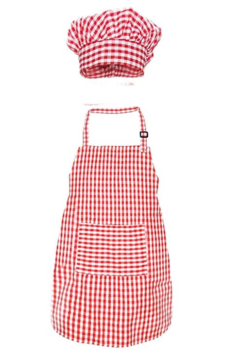 MODERNAZ MODERNAZ Baby Chef Apron with Hat Dress Photography Prop Multi Colour 