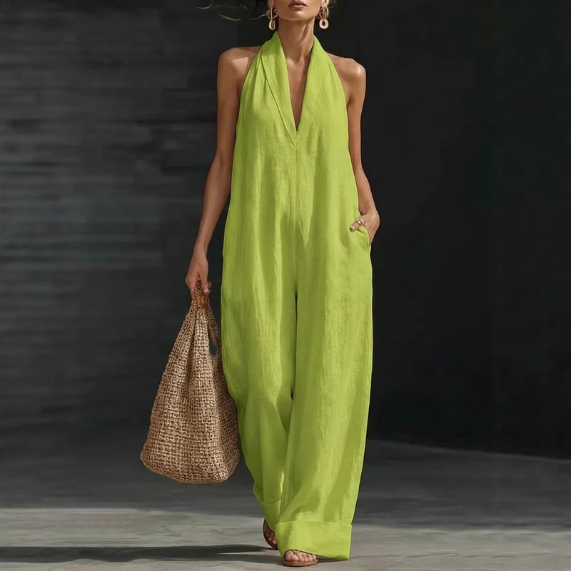 بدلة كتان بسيطة أنيقة ومريحة - Image 3