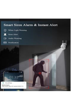 ANRAN 2K Wireless Solar Outdoor WiFi Camera with 355° Pan & 79° Tilt  View 5MP Color Night Vision AI Human Detection Two way Talk Compatible with Alexa  - Image 5