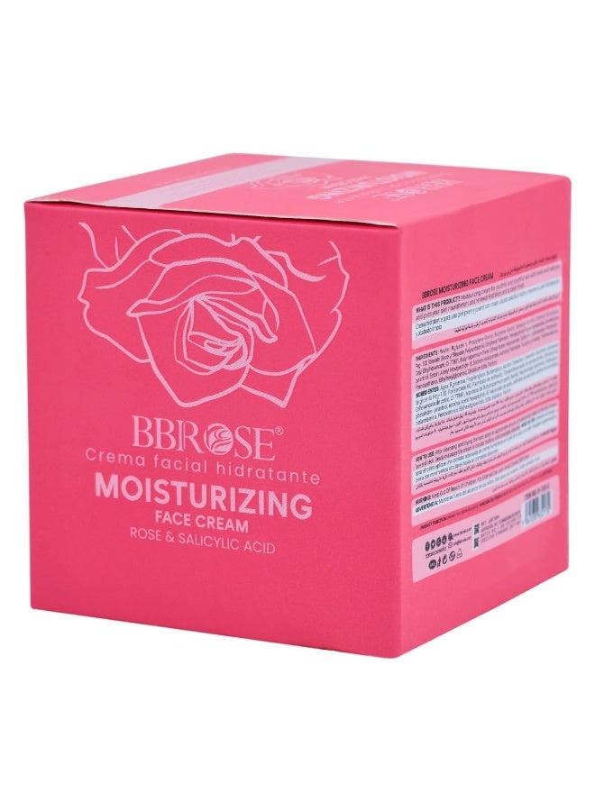 BBROSE Rose & 2% Salicylic Acid Moisturizing Face Cream (50ml) | Deep Nourishment & Hydration | Rejuvenates Skin & Provides a Clean, Fresh Finish - Image 2