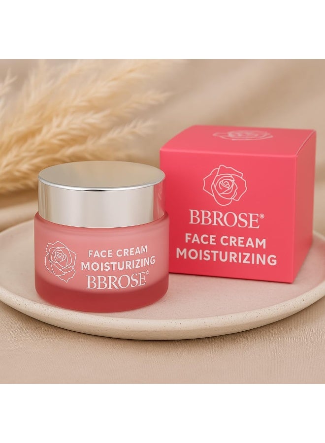 BBROSE Rose & 2% Salicylic Acid Moisturizing Face Cream (50ml) | Deep Nourishment & Hydration | Rejuvenates Skin & Provides a Clean, Fresh Finish - Image 3