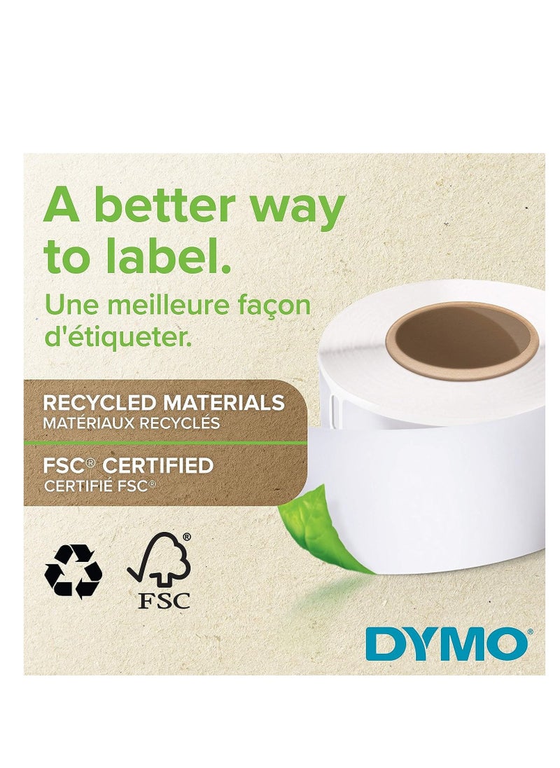 Dymo - Dymo Multi Purpose Label 1000 Labels, 57 Mm X 32 Mm, White, S0722540, 32 X 57 Mm - Image 1