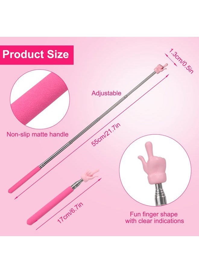SAVITA - 4PCS Telescopic Teachers Pointers, Teachers Pointer Stick Extendable Pointing Stick Retractable Pointer Whiteboard Pointer Hand Pointer Stick for Teacher Classroom Teacher Aids - Image 1