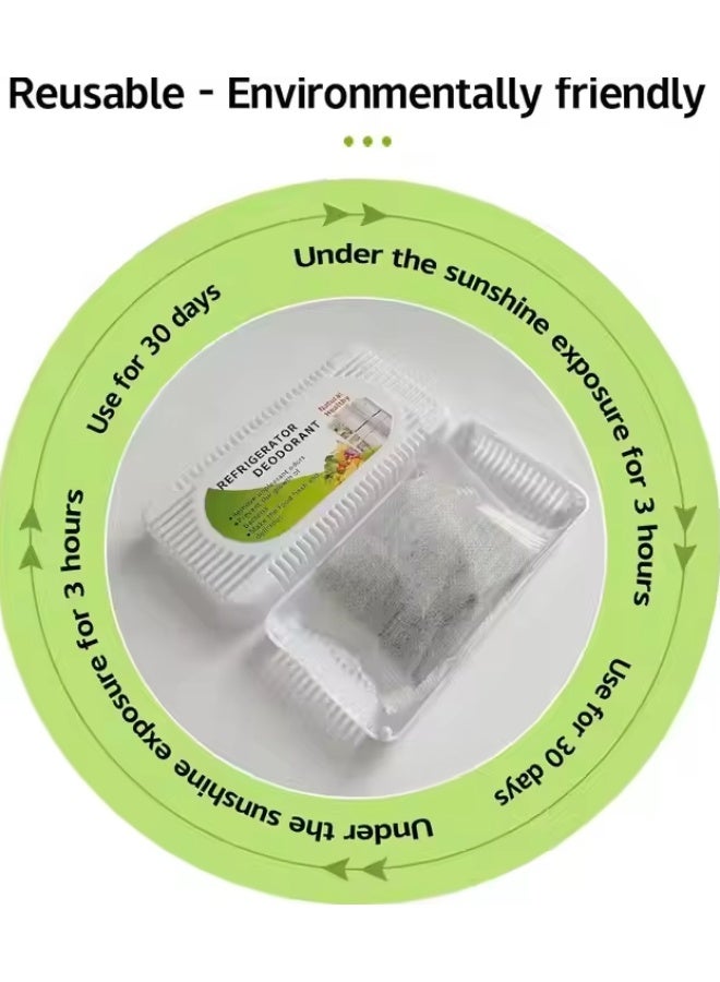 Fridge Deodorizer Box 2 Pack – Small 50g Activated Charcoal Refrigerator & Freezer Deodorizer – Removes Unpleasant Odours, Keeps Food Fresh, Prevents Bacteria Growth – Long-Lasting Odour Absorber Freshener - Image 3