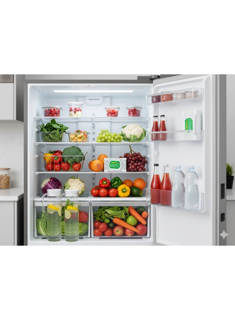 Fridge Deodorizer Box 2 Pack – Small 50g Activated Charcoal Refrigerator & Freezer Deodorizer – Removes Unpleasant Odours, Keeps Food Fresh, Prevents Bacteria Growth – Long-Lasting Odour Absorber Freshener - Image 5