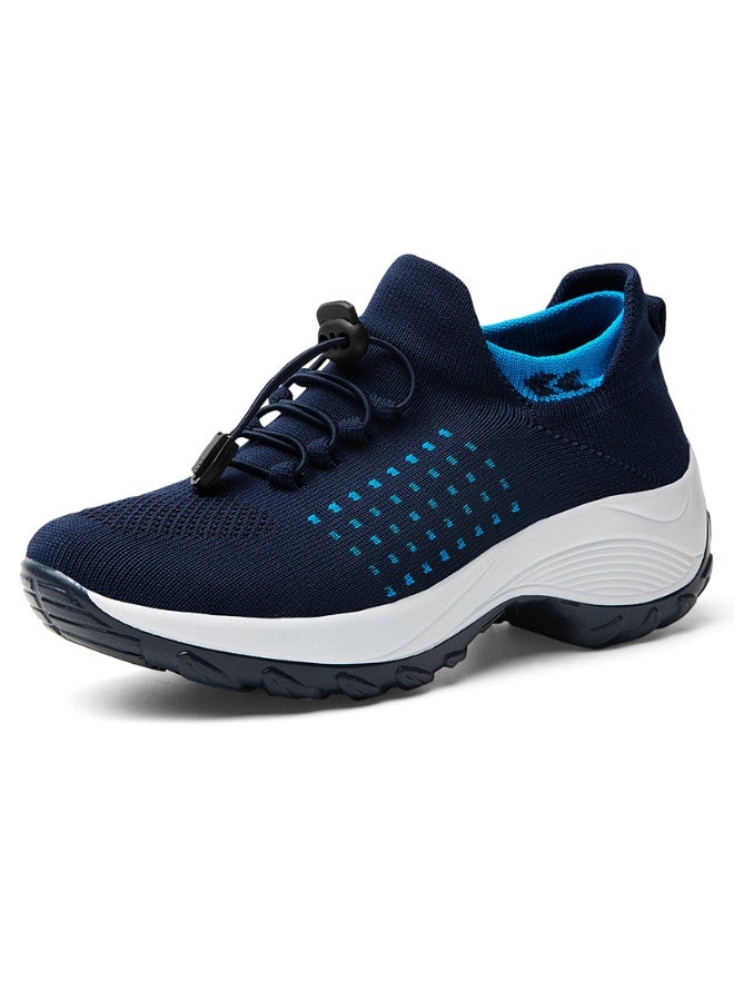 NIBEMINENT Running Shoes Women Flat Comfort Mesh Breathable Lace-up Casual Sneakers Summer Lightweight Outdoor Gym Jogging Shoes for Women - Image 2