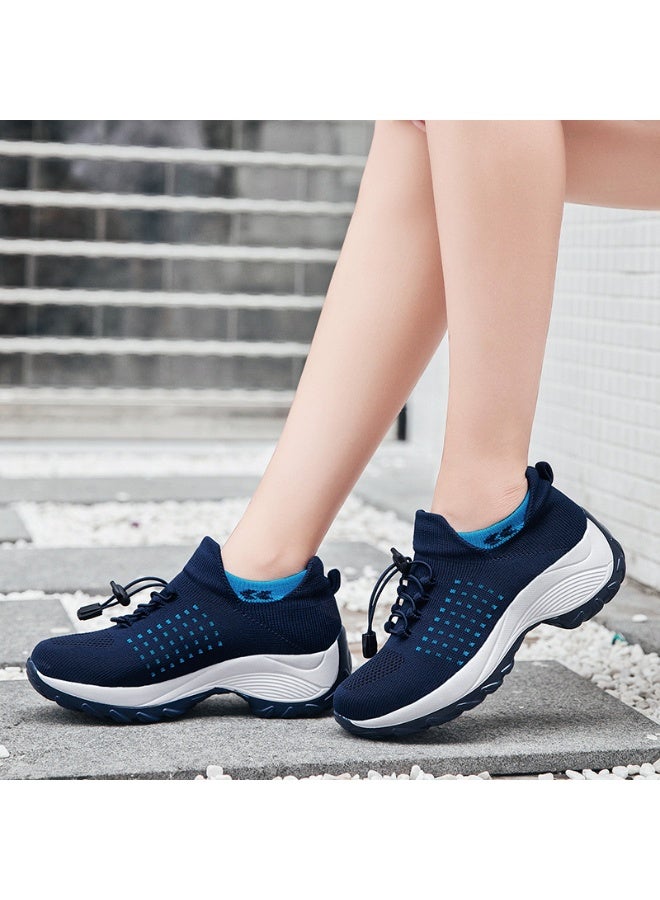 NIBEMINENT Running Shoes Women Flat Comfort Mesh Breathable Lace-up Casual Sneakers Summer Lightweight Outdoor Gym Jogging Shoes for Women - Image 1