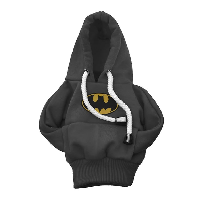 woopme Cotton Car Gear Shift Hoodie | Shifter Funny Sweater Superhero Theme for Gearshift | Protector Decoration Accessories Knob (Black) - Image 1
