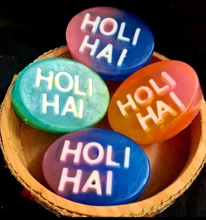 SCIIAN Glycerine Soap For Glowing Skin Vegan Soaps Skin Friendly Colourful Soap Soap For Men Women Soap for Skin Whitening All Skin Types Holi Items Soaps For Bath 100g