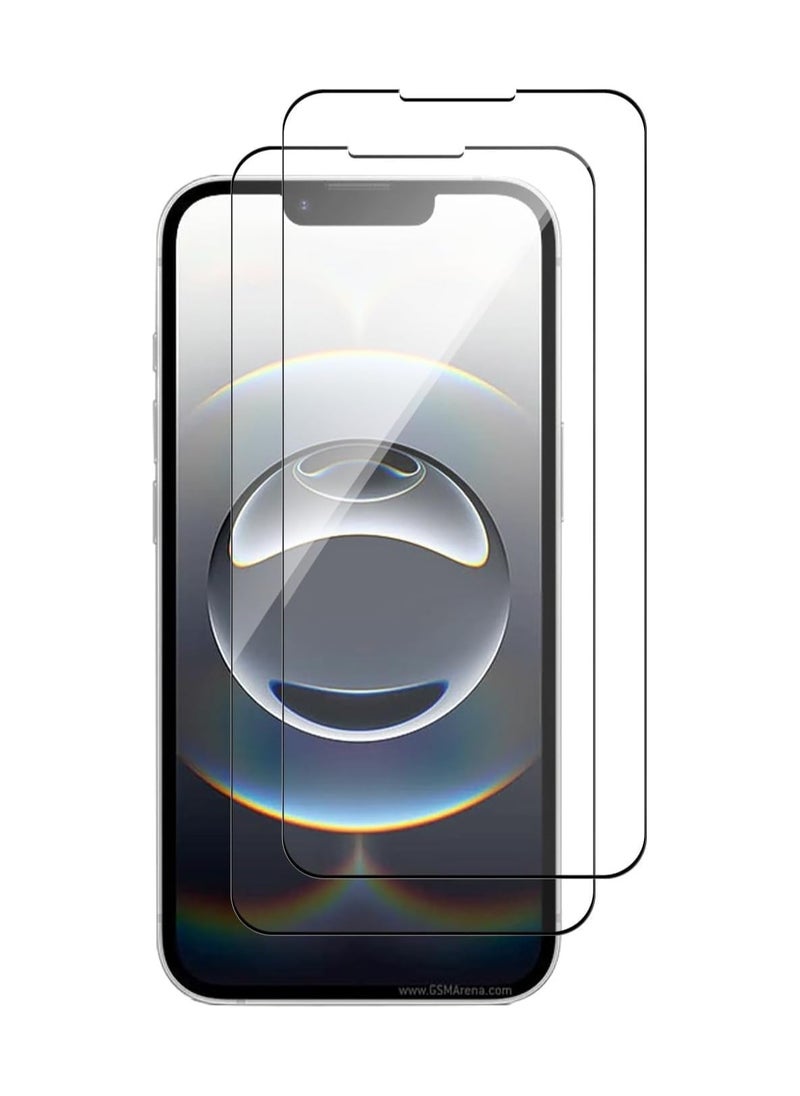 Muzz 2 Pieces Iphone 16E Clear 9H Hardness 0.33mm Thin 3D ARC Edge Anti-Explosion Tempered Glass Screen Protector Compatible for Iphone 16e 2025 2 Pack Clear Glass  - Image 1