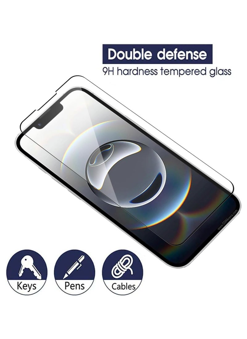 Muzz 2 Pieces Iphone 16E Clear 9H Hardness 0.33mm Thin 3D ARC Edge Anti-Explosion Tempered Glass Screen Protector Compatible for Iphone 16e 2025 2 Pack Clear Glass  - Image 2