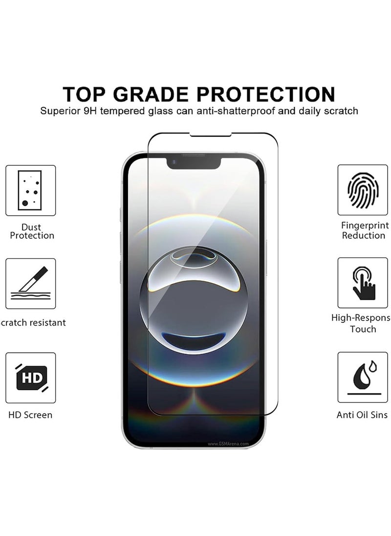 Muzz 2 Pieces Iphone 16E Clear 9H Hardness 0.33mm Thin 3D ARC Edge Anti-Explosion Tempered Glass Screen Protector Compatible for Iphone 16e 2025 2 Pack Clear Glass  - Image 4