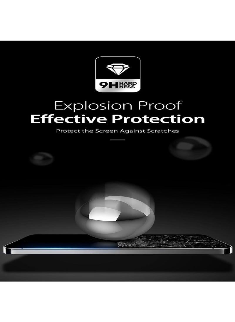 Muzz 2 Pieces Iphone 16E Clear 9H Hardness 0.33mm Thin 3D ARC Edge Anti-Explosion Tempered Glass Screen Protector Compatible for Iphone 16e 2025 2 Pack Clear Glass  - Image 5