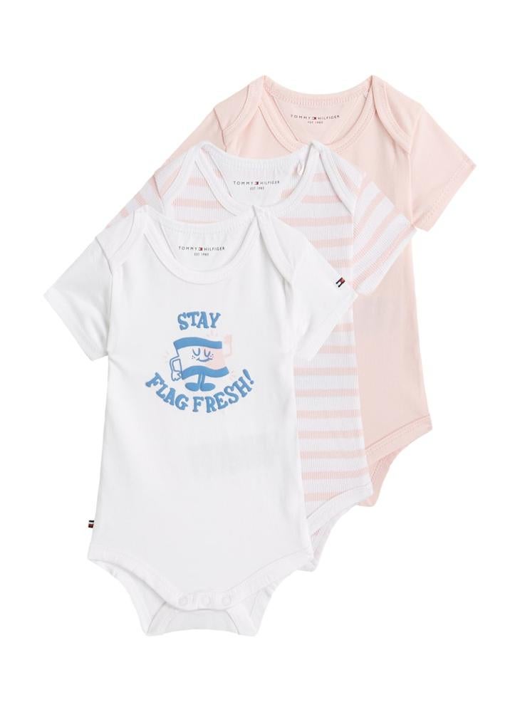 TOMMY HILFIGER 3 Pack Ss Bodysuits Giftbox  - Image 1
