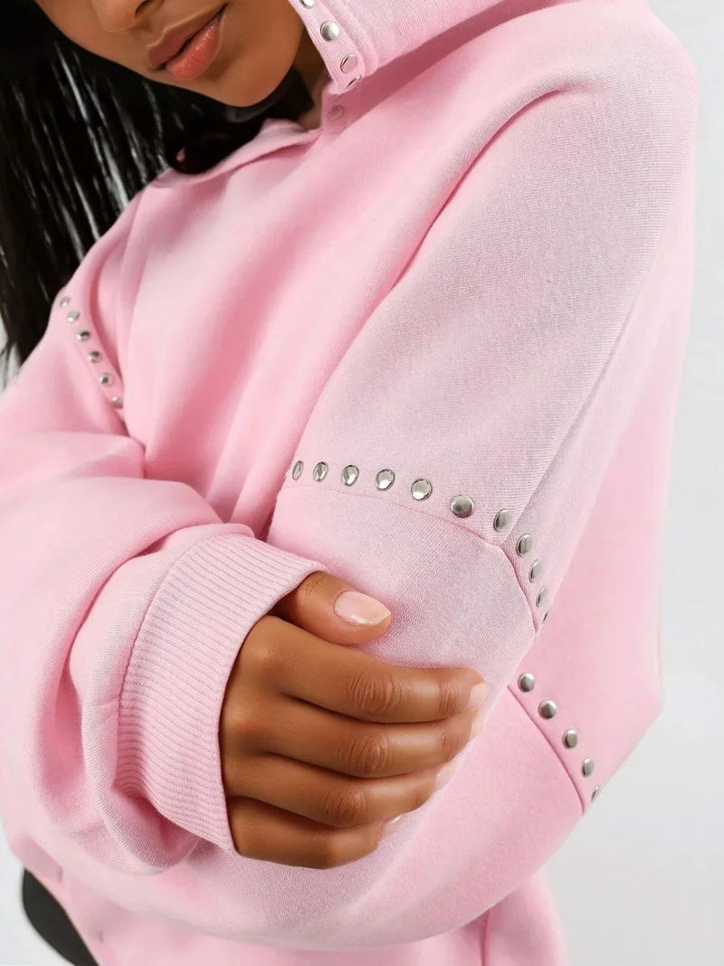 بوسيم بلوزة بغطاء رأس بقصة مريحة من بوسم