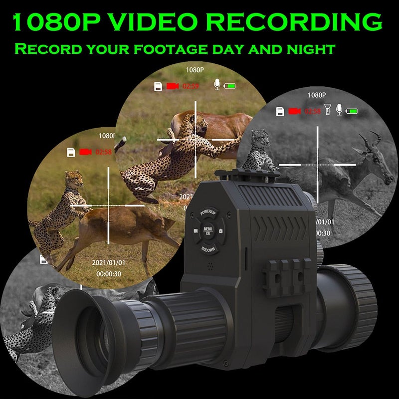 1080P Digital Night Vision Monocular with 940nm IR Flashlight - Image 5