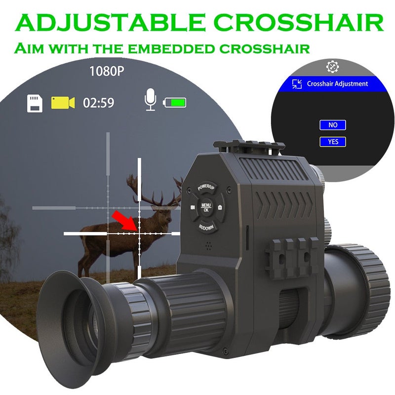 1080P Digital Night Vision Monocular with 940nm IR Flashlight - Image 4