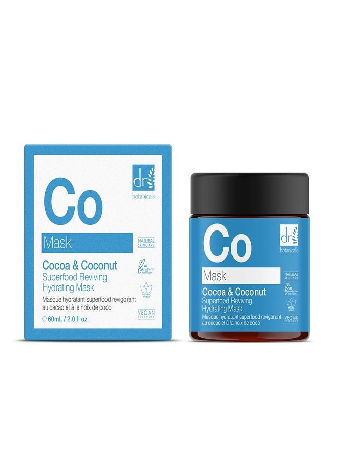 Dr Botanicals Natural Skincare Cocoa & Coconut Superfood Reviving Hydrating Mask 60ml/2.02 Fl Oz - Image 2