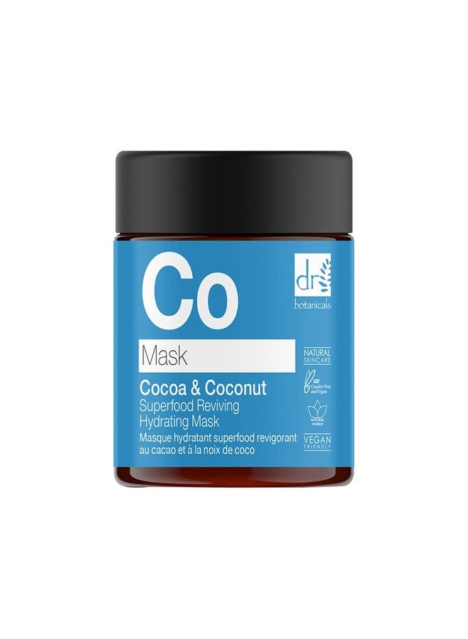 Dr Botanicals Natural Skincare Cocoa & Coconut Superfood Reviving Hydrating Mask 60ml/2.02 Fl Oz - Image 1