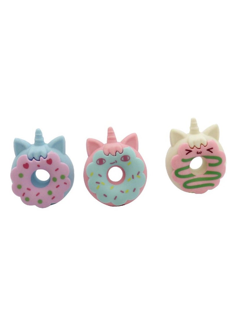 ROCO Rubber Eraser Donuts - 2 Designs Assorted Color - Image 2