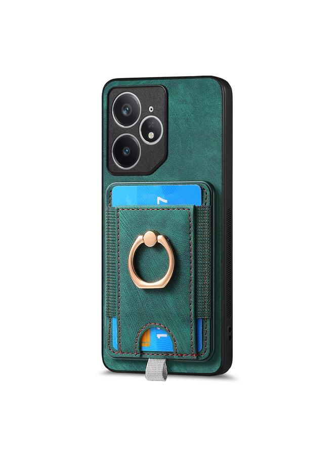 S-TOP Case For Realme Neo7 Retro Splitable Magnetic Card Bag Leather Phone Case - Image 2