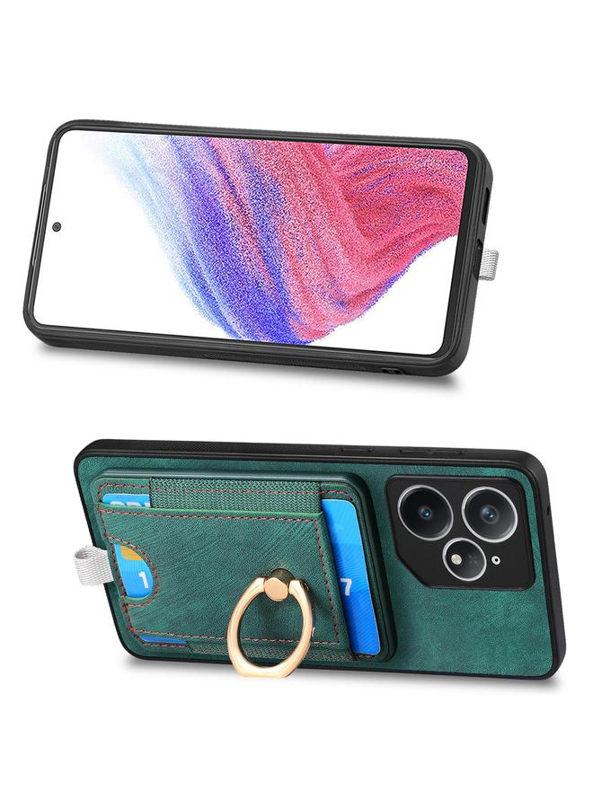 S-TOP Case For Realme Neo7 Retro Splitable Magnetic Card Bag Leather Phone Case - Image 4