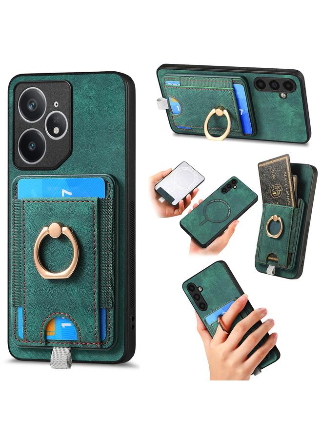 S-TOP Case For Realme Neo7 Retro Splitable Magnetic Card Bag Leather Phone Case - Image 1