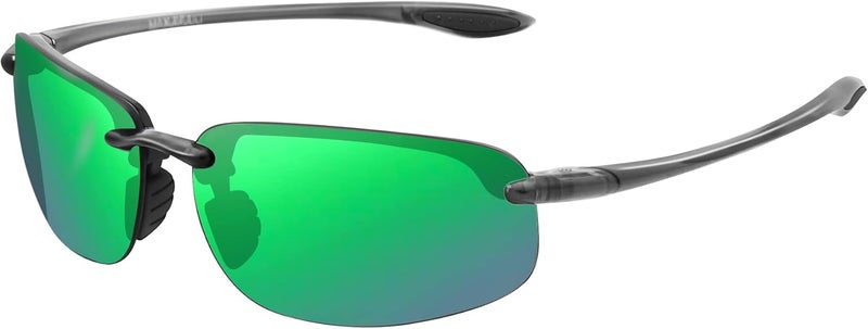 JULI Eyewear نظارات JULI الرياضية للرجال والنساء إطار TR90 بدون حواف للجري وصيد الأسماك والبيسبول والقيادة MJ8001 - Image 1